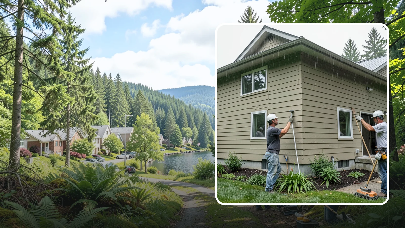 Stucco Installation in Lake Forest Park, King County, WA - We install properly detailed stucco systems designed to manage moisture in a rainy Western Washington environment.