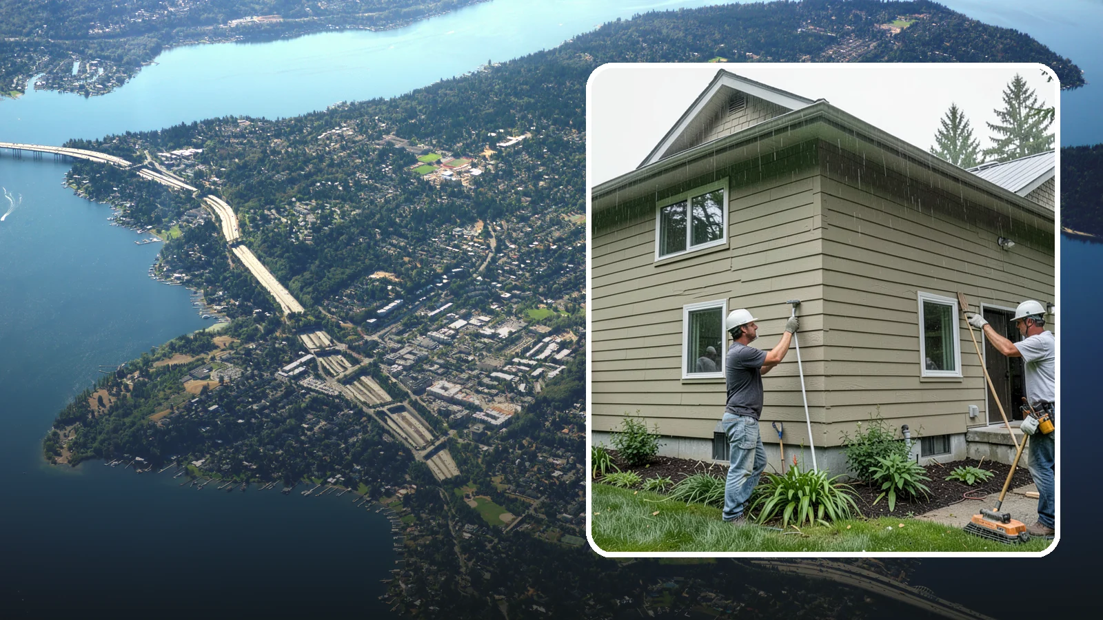Stucco Installation in Mercer Island, King County, WA - We install properly detailed stucco systems designed to manage moisture in a rainy Western Washington environment.