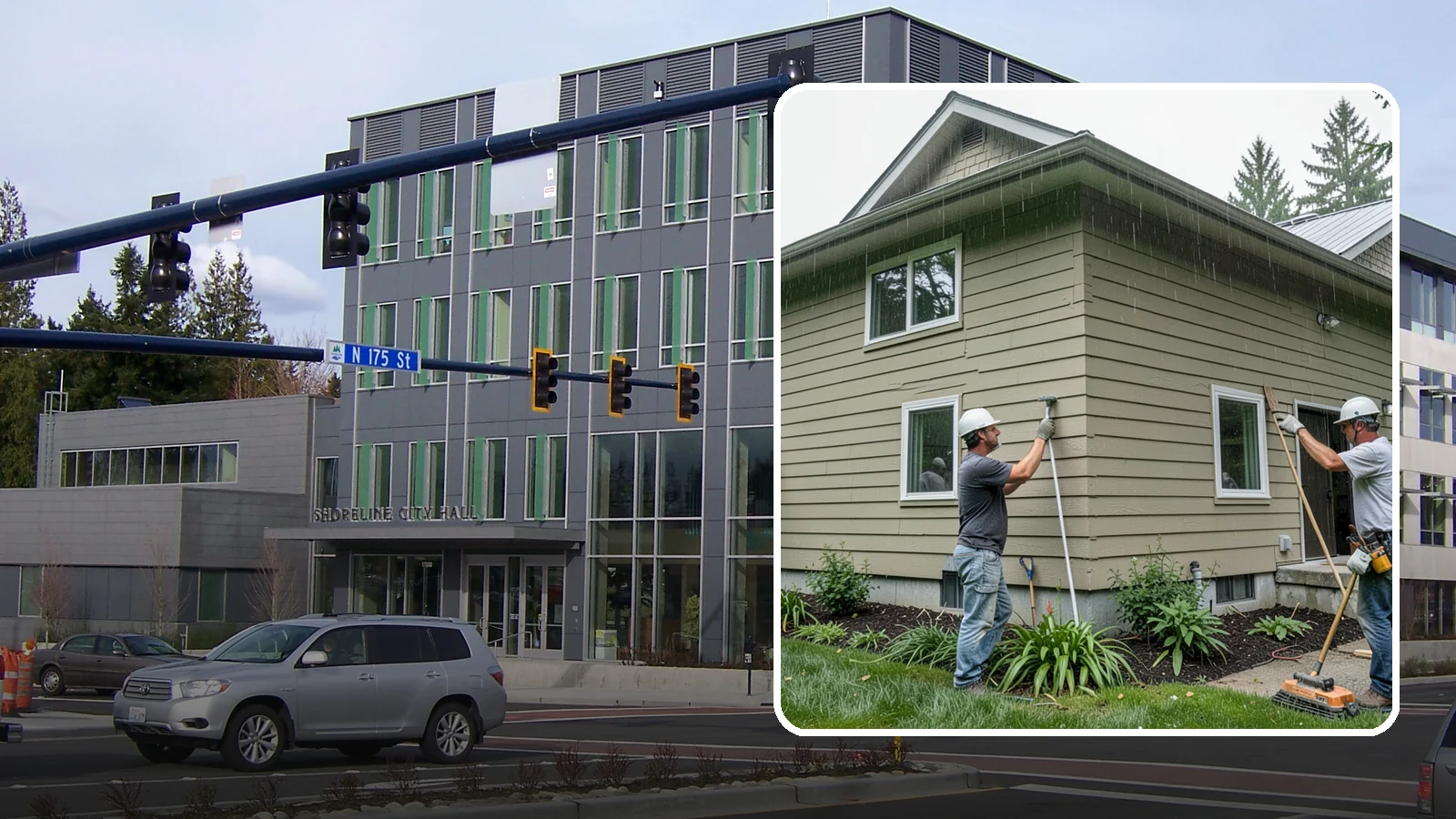 Stucco Installation in Shoreline, King County, WA - We install properly detailed stucco systems designed to manage moisture in a rainy Western Washington environment.