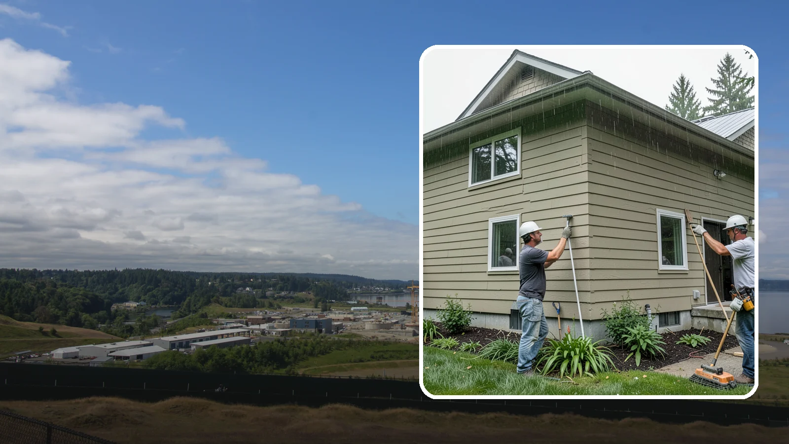 Stucco Installation in University Place, Pierce County, WA - We install properly detailed stucco systems designed to manage moisture in a rainy Western Washington environment.