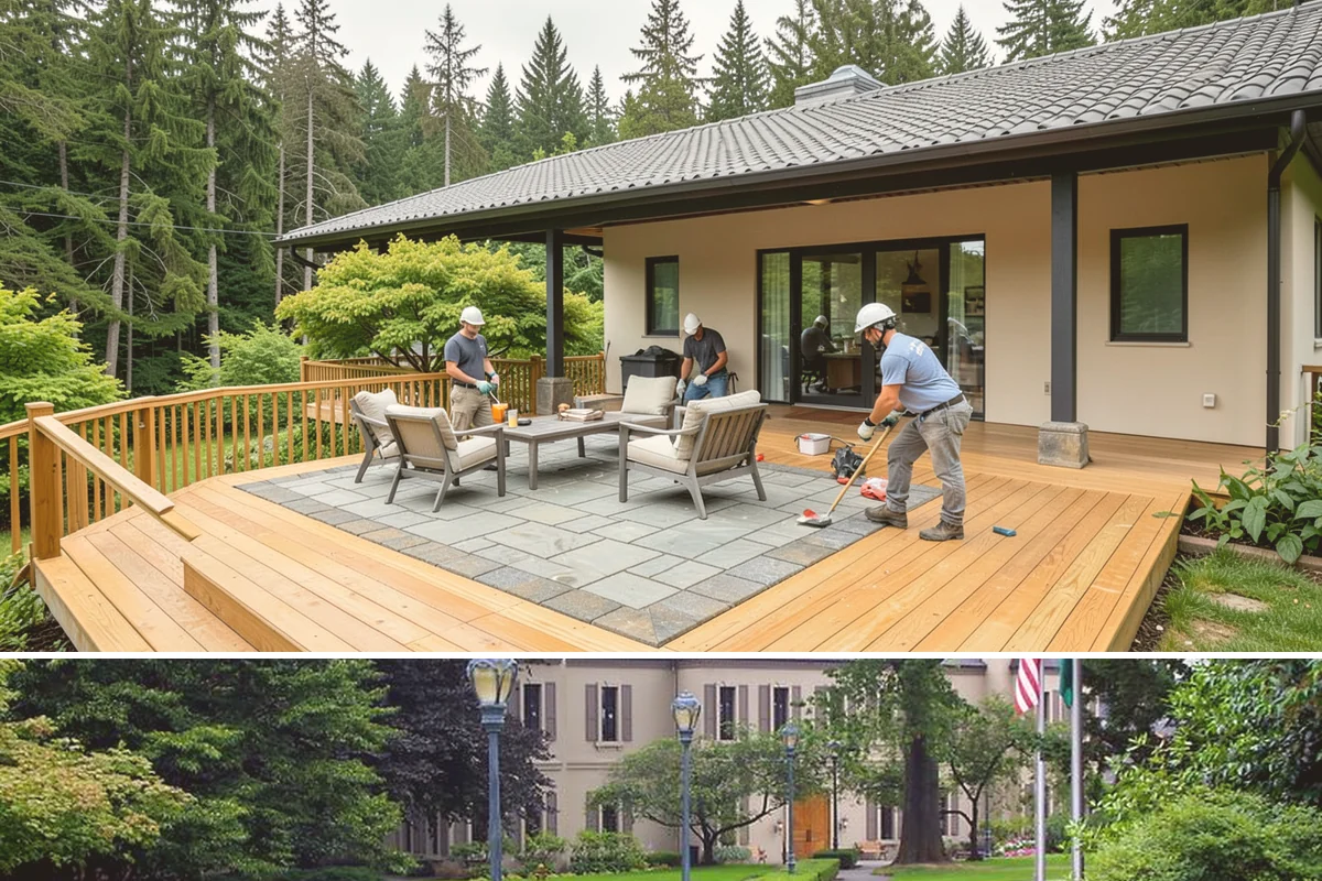 Stucco Installation in Woodinville, King County, WA - Warm, dry summer weather is strongly preferred so each stucco coat cures properly before the wet season.