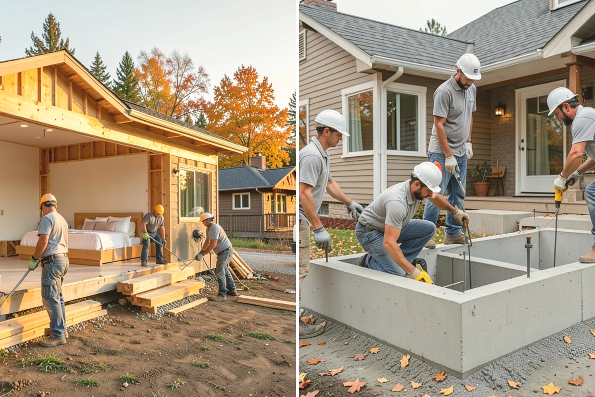 Subfloor Installation in Algona, King County, WA - Inspect joist tops for level and correct any high or low spots