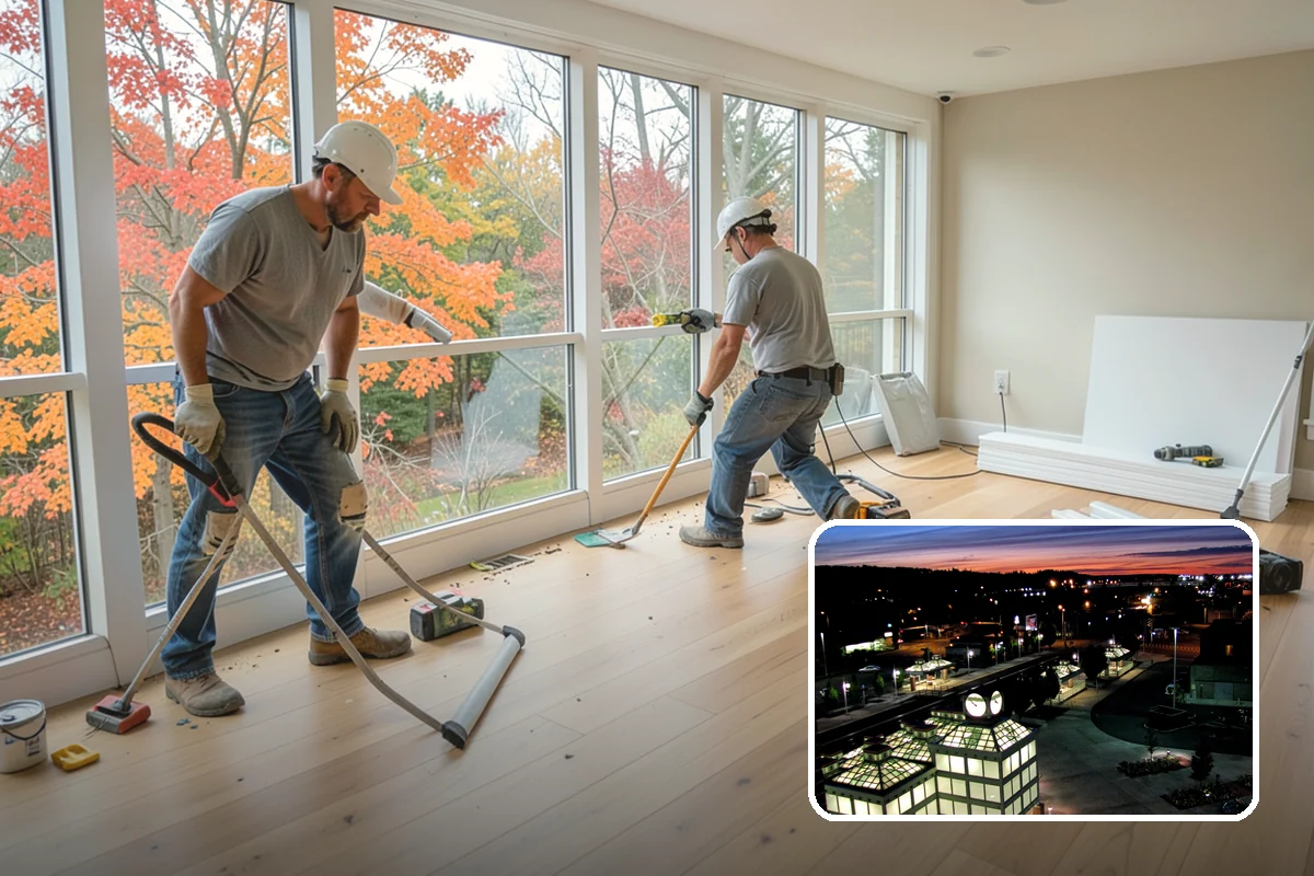Subfloor Installation in Auburn, King County, WA - A flat deck that keeps finished flooring level and true
