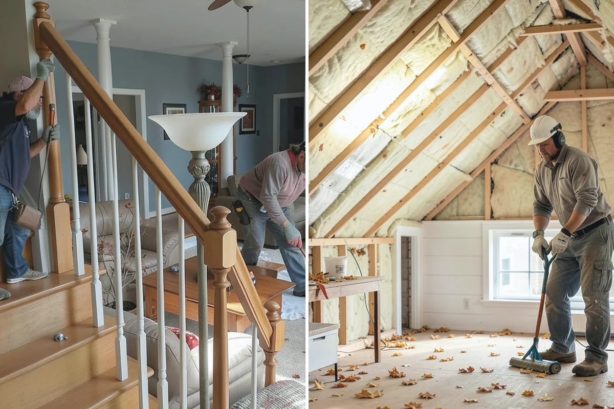 Subfloor Installation in Auburn, King County, WA - Inspect joist tops for level and correct any high or low spots