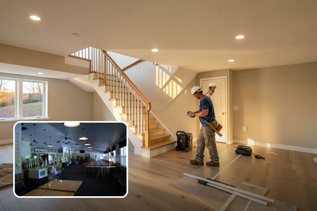 Subfloor Installation in Black Diamond, King County, WA - A flat deck that keeps finished flooring level and true