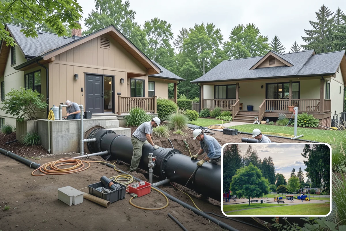 Subfloor Installation in Bonney Lake, Pierce County, WA - A flat deck that keeps finished flooring level and true