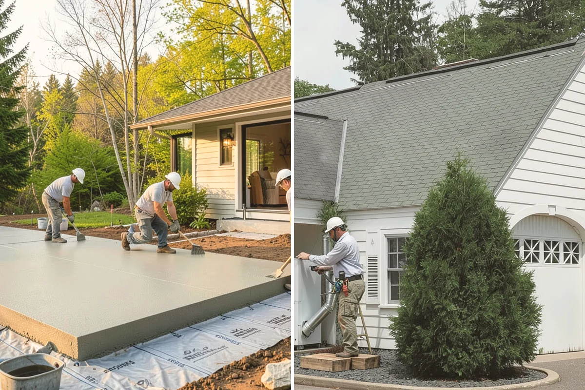 Subfloor Installation in Bothell, King County, WA - Inspect joist tops for level and correct any high or low spots