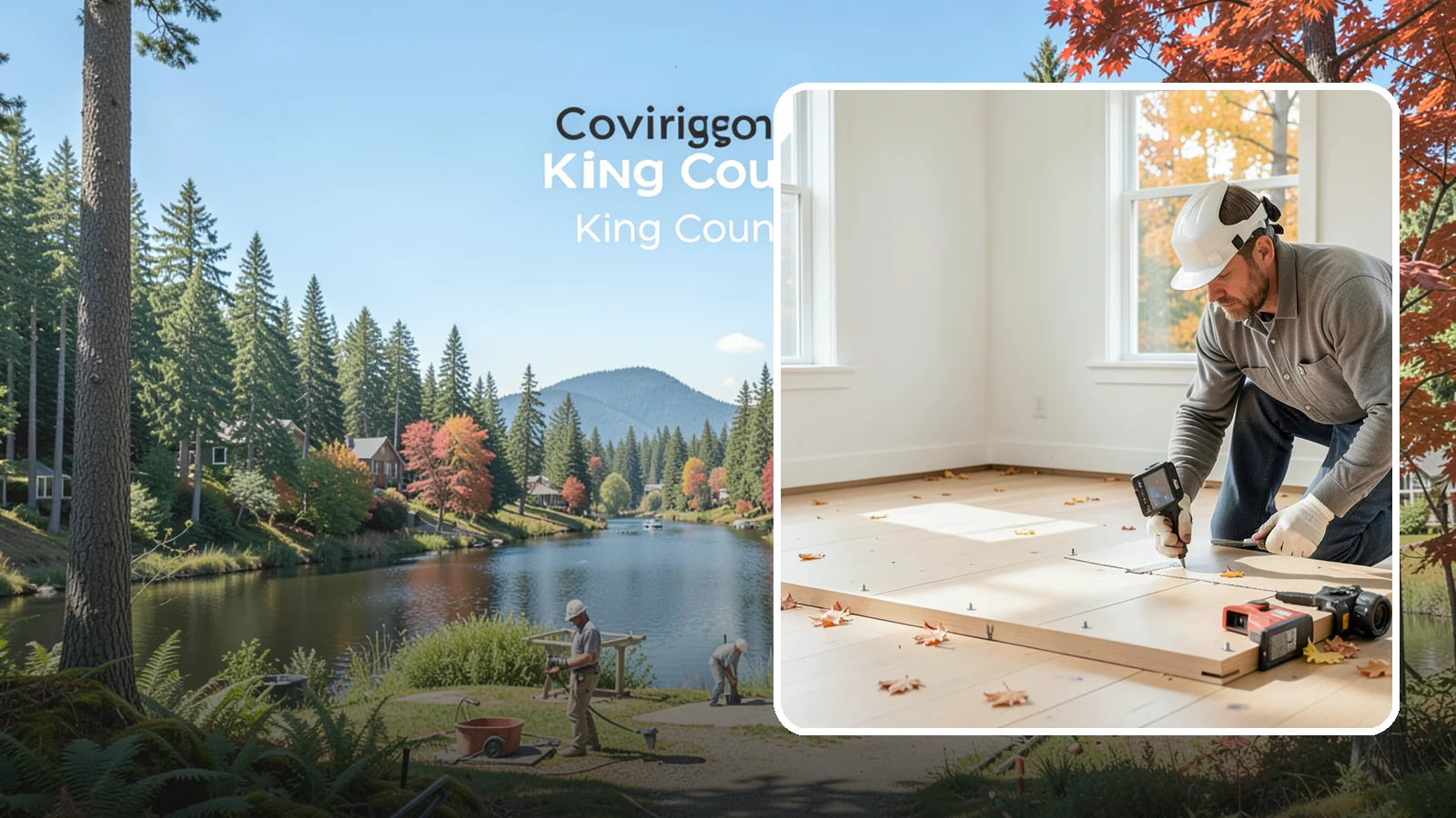 Subfloor Installation in Covington, King County, WA - We glue and fasten a flat, squeak-free subfloor deck that becomes the base for every finished floor above.