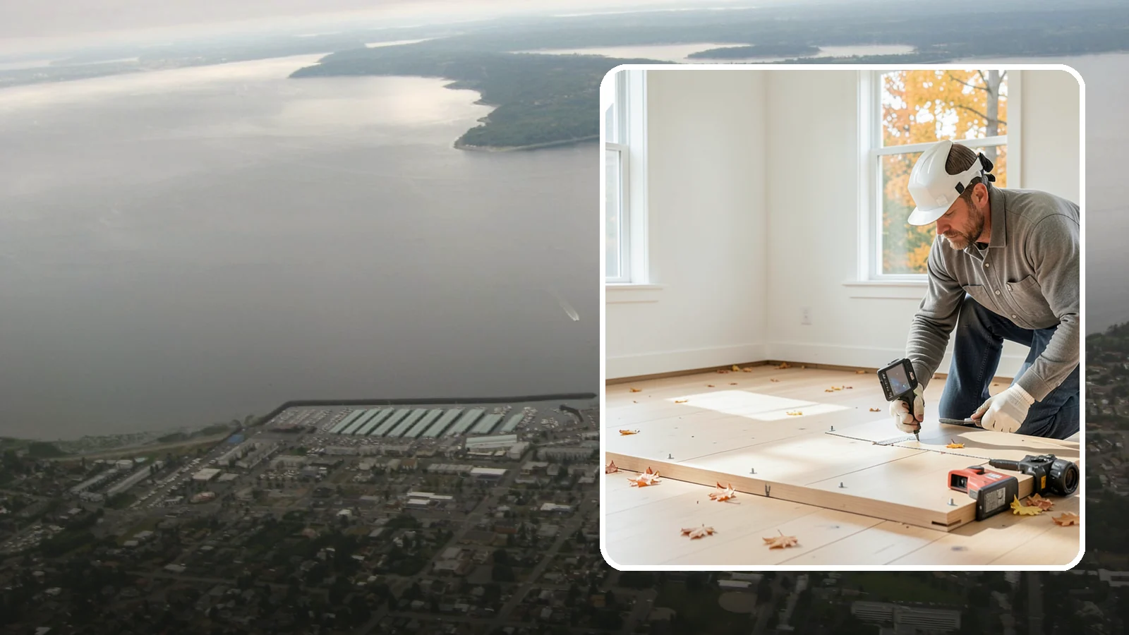 Subfloor Installation in Des Moines, King County, WA - We glue and fasten a flat, squeak-free subfloor deck that becomes the base for every finished floor above.