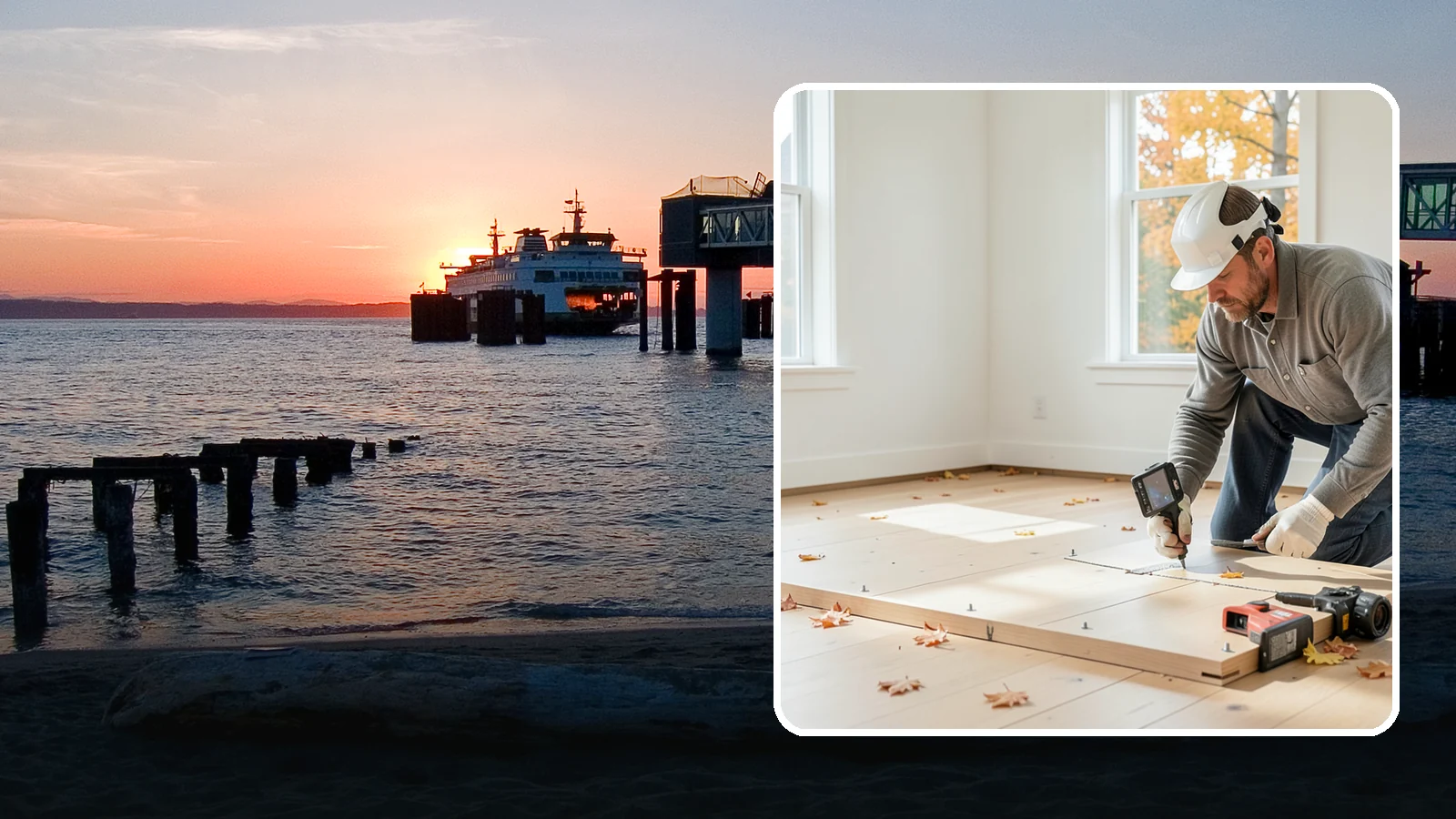 Subfloor Installation in Edmonds, Snohomish County, WA - We glue and fasten a flat, squeak-free subfloor deck that becomes the base for every finished floor above.