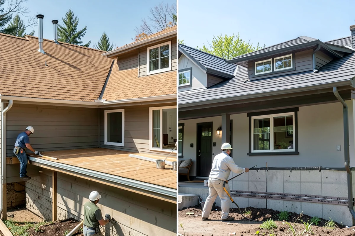Subfloor Installation in Federal Way, King County, WA - Inspect joist tops for level and correct any high or low spots