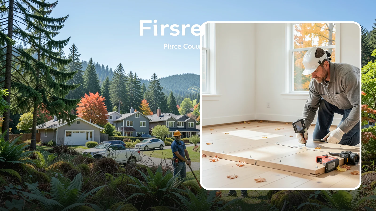 Subfloor Installation in Fircrest, Pierce County, WA - We glue and fasten a flat, squeak-free subfloor deck that becomes the base for every finished floor above.