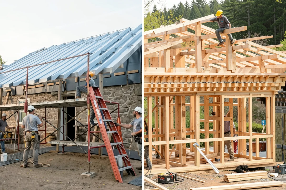 Subfloor Installation in Gig Harbor, Pierce County, WA - Inspect joist tops for level and correct any high or low spots