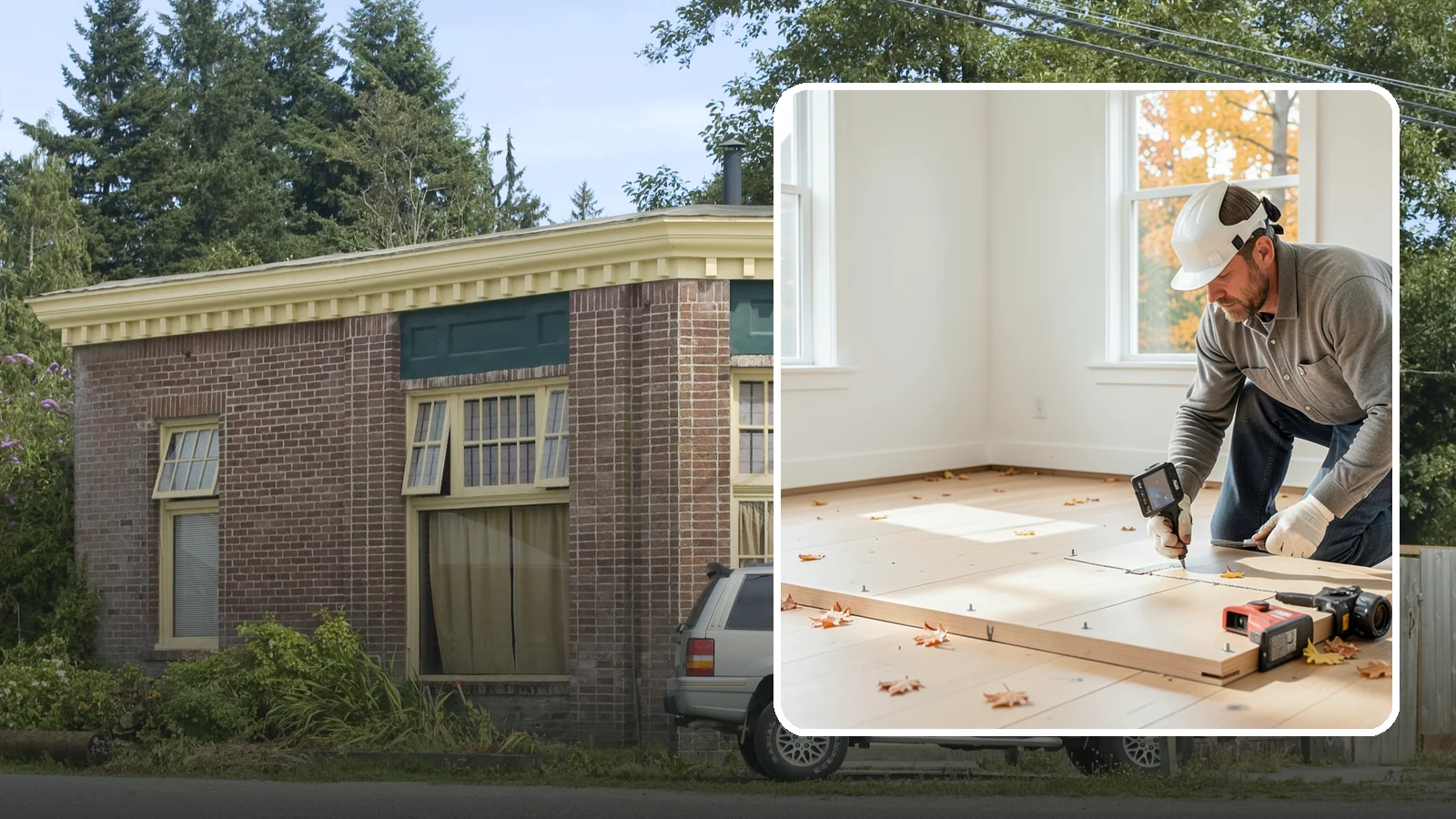 Subfloor Installation in Hamilton, Skagit County, WA - We glue and fasten a flat, squeak-free subfloor deck that becomes the base for every finished floor above.
