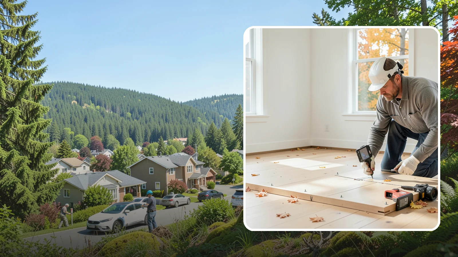 Subfloor Installation in Index, Snohomish County, WA - We glue and fasten a flat, squeak-free subfloor deck that becomes the base for every finished floor above.