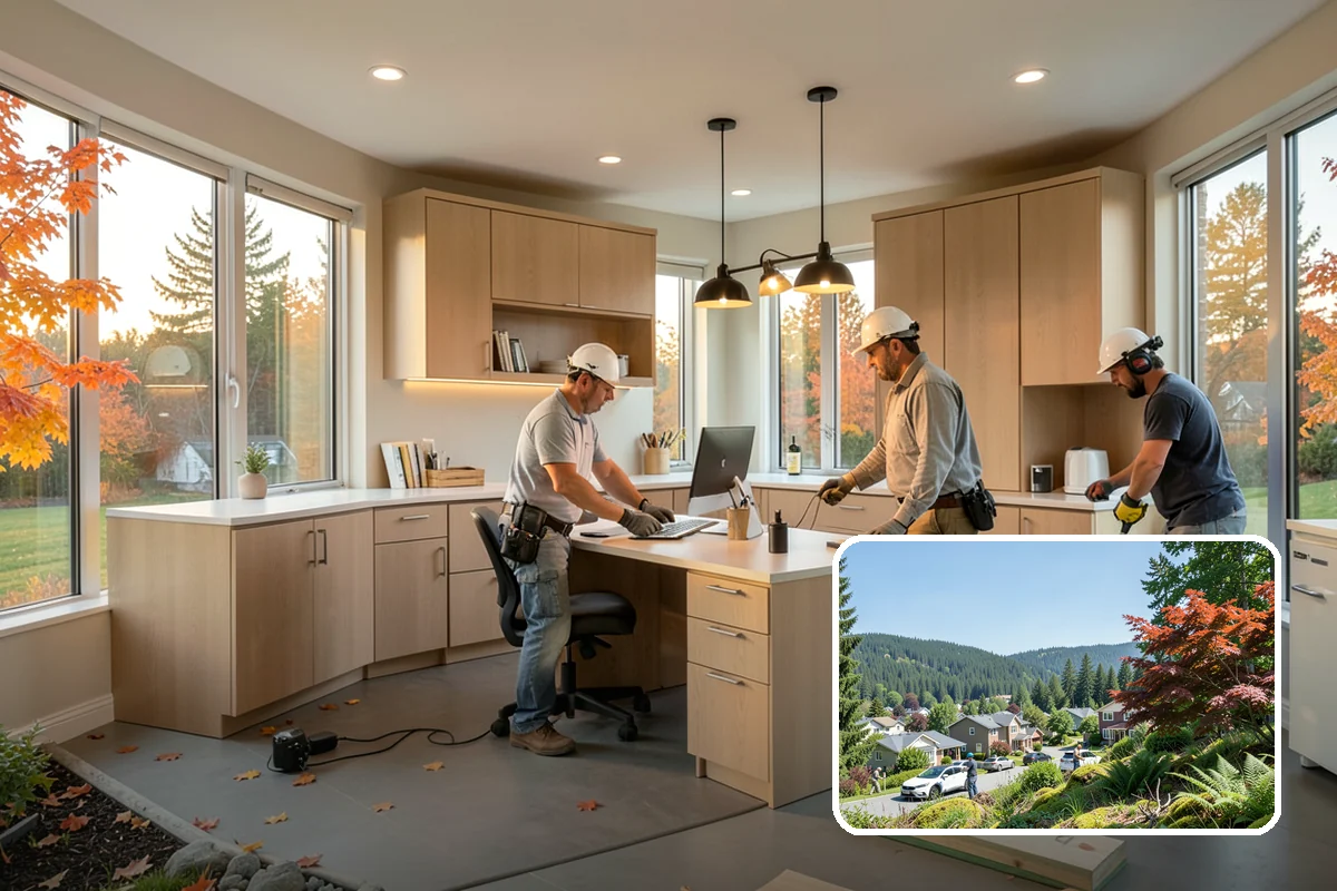Subfloor Installation in Index, Snohomish County, WA - A flat deck that keeps finished flooring level and true