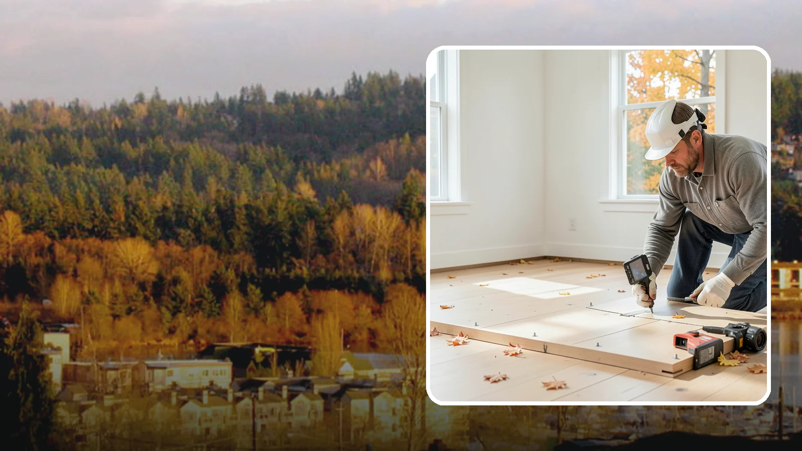 Subfloor Installation in Kenmore, King County, WA - We glue and fasten a flat, squeak-free subfloor deck that becomes the base for every finished floor above.