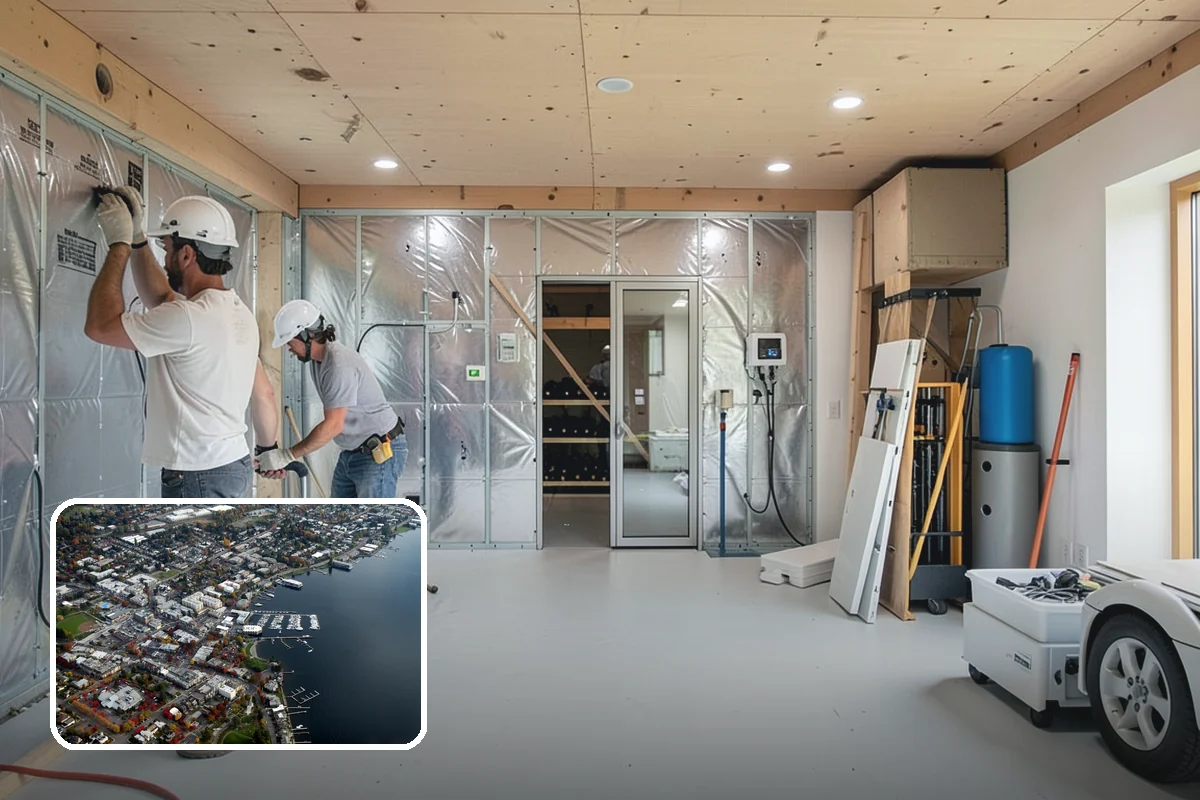 Subfloor Installation in Kirkland, King County, WA - A flat deck that keeps finished flooring level and true