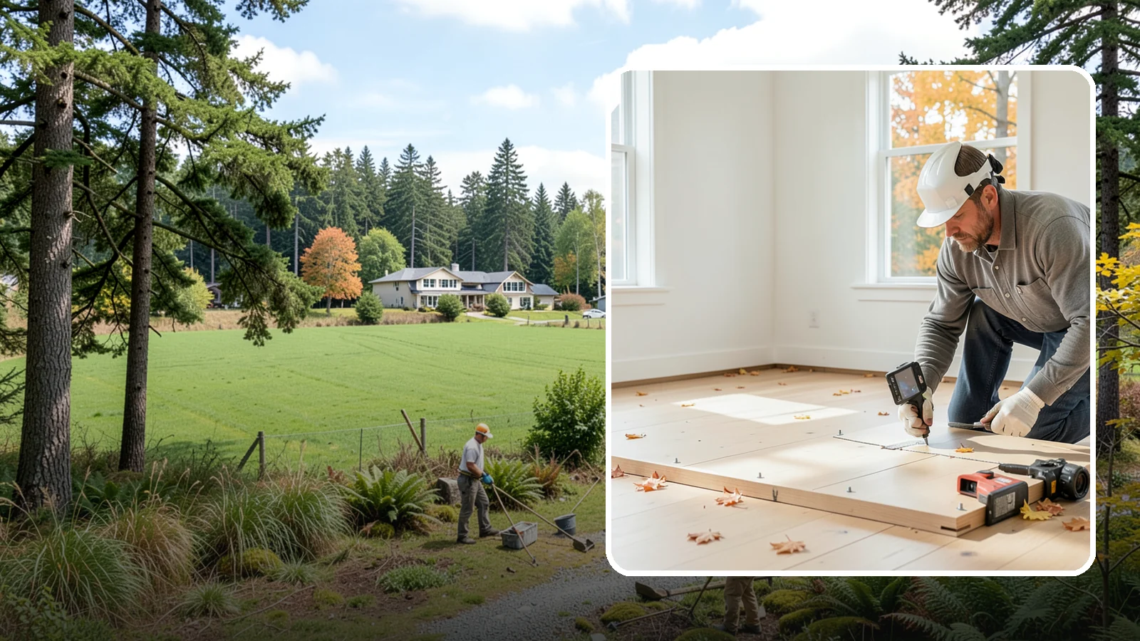 Subfloor Installation in Lyman, Skagit County, WA - We glue and fasten a flat, squeak-free subfloor deck that becomes the base for every finished floor above.
