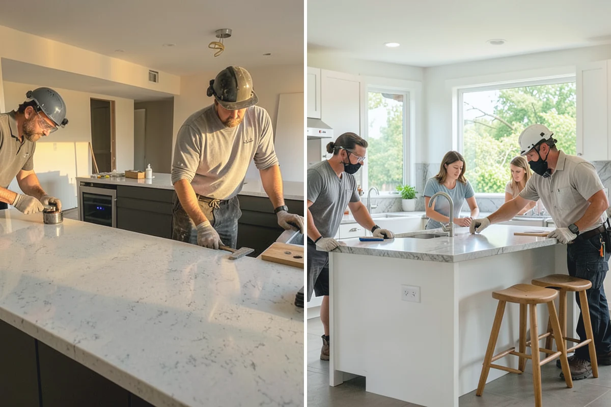 Subfloor Installation in Medina, King County, WA - Inspect joist tops for level and correct any high or low spots
