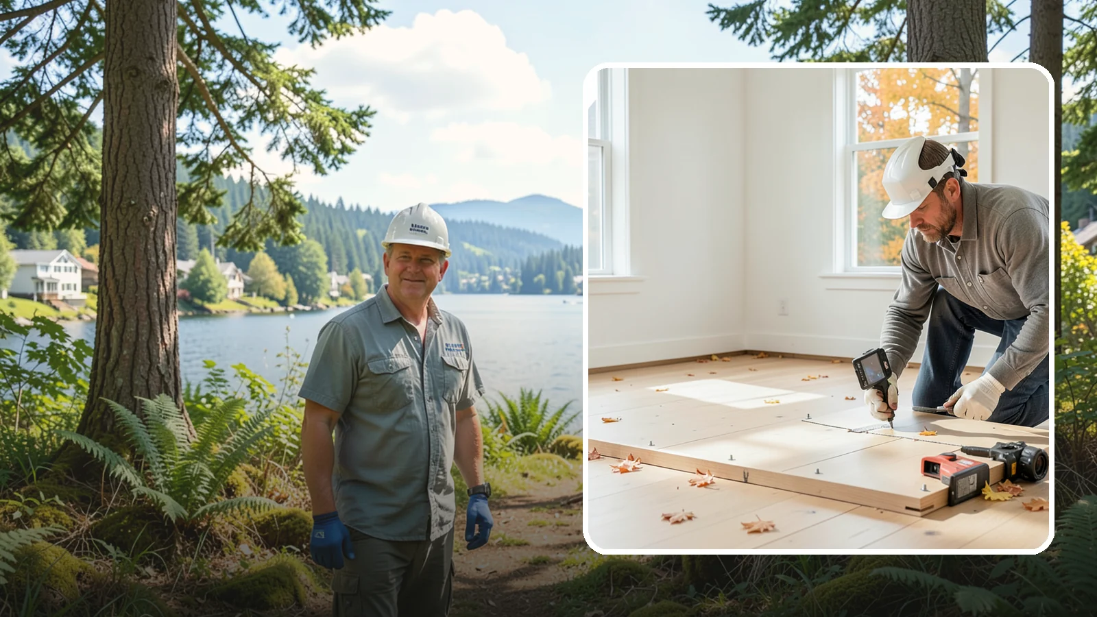 Subfloor Installation in Milton, King County, WA - We glue and fasten a flat, squeak-free subfloor deck that becomes the base for every finished floor above.