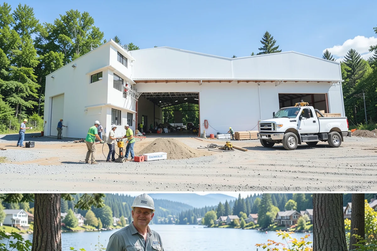Subfloor Installation in Milton, King County, WA - Subfloor goes down promptly after framing