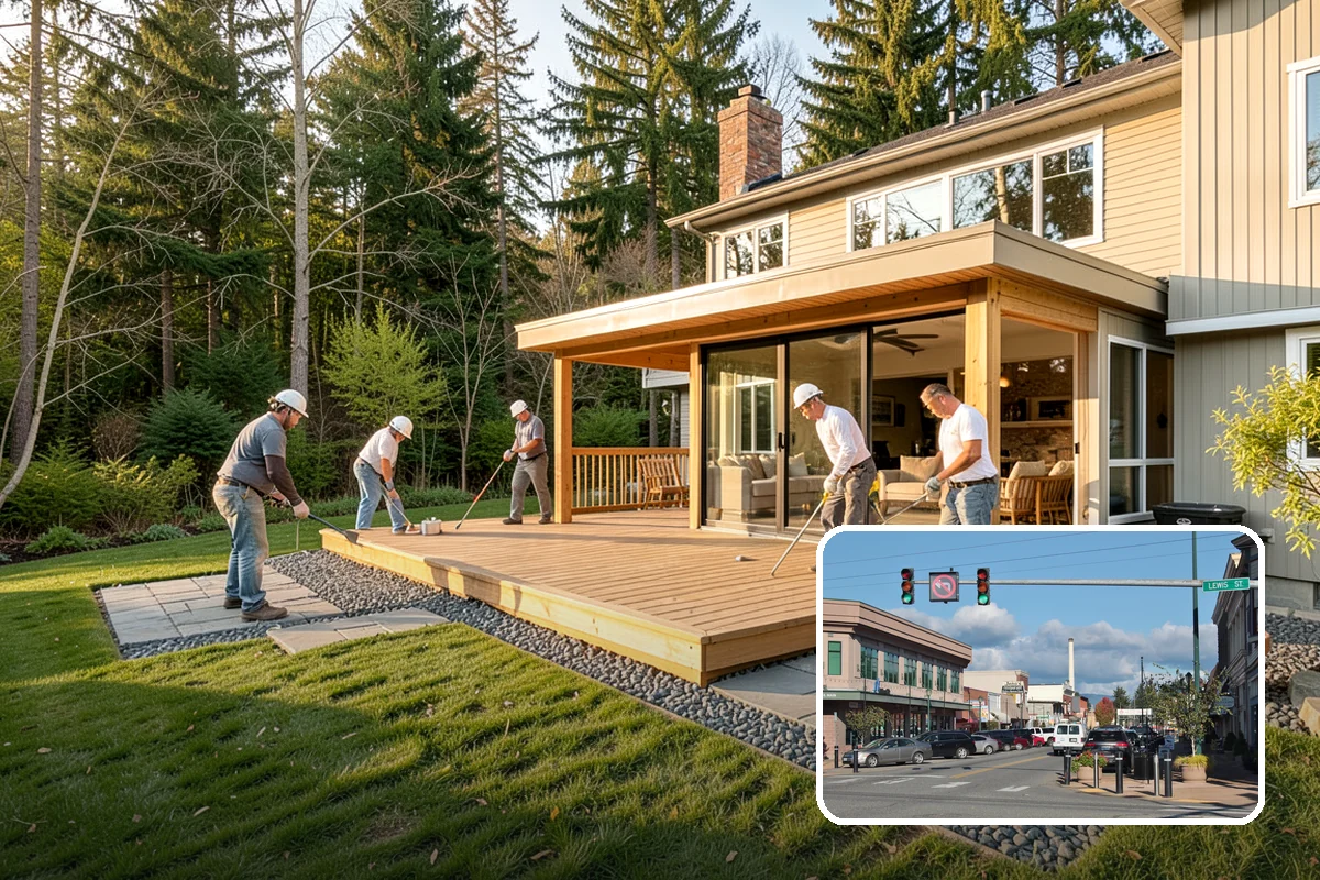 Subfloor Installation in Monroe, Snohomish County, WA - A flat deck that keeps finished flooring level and true