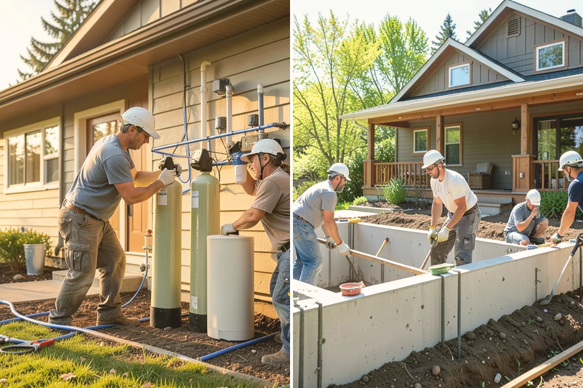 Subfloor Installation in Newcastle, King County, WA - Inspect joist tops for level and correct any high or low spots