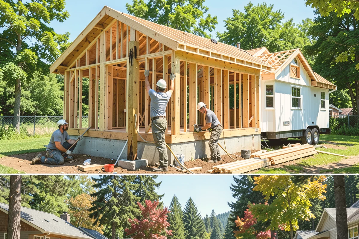 Subfloor Installation in Orting, Pierce County, WA - Subfloor goes down promptly after framing
