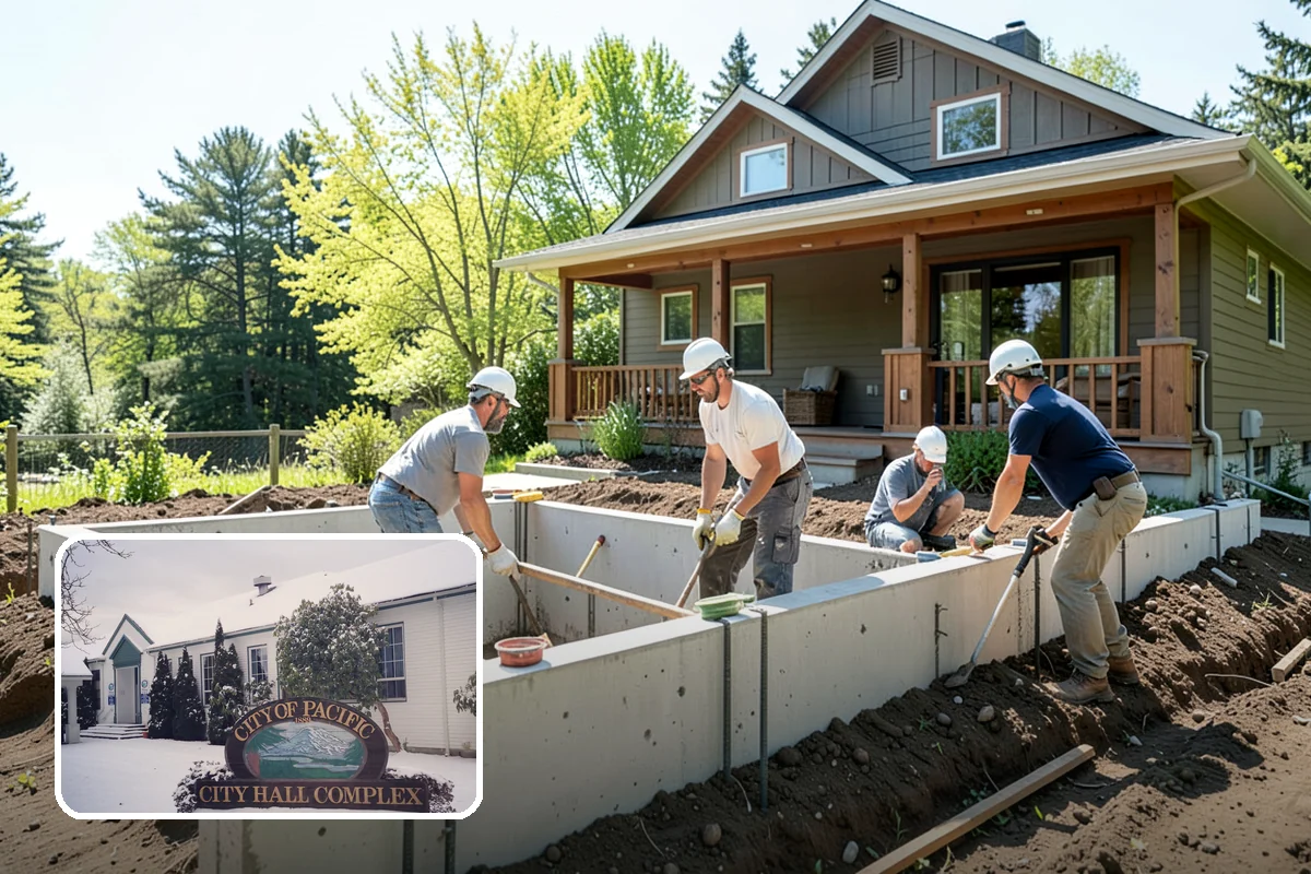 Subfloor Installation in Pacific, King County, WA - A flat deck that keeps finished flooring level and true