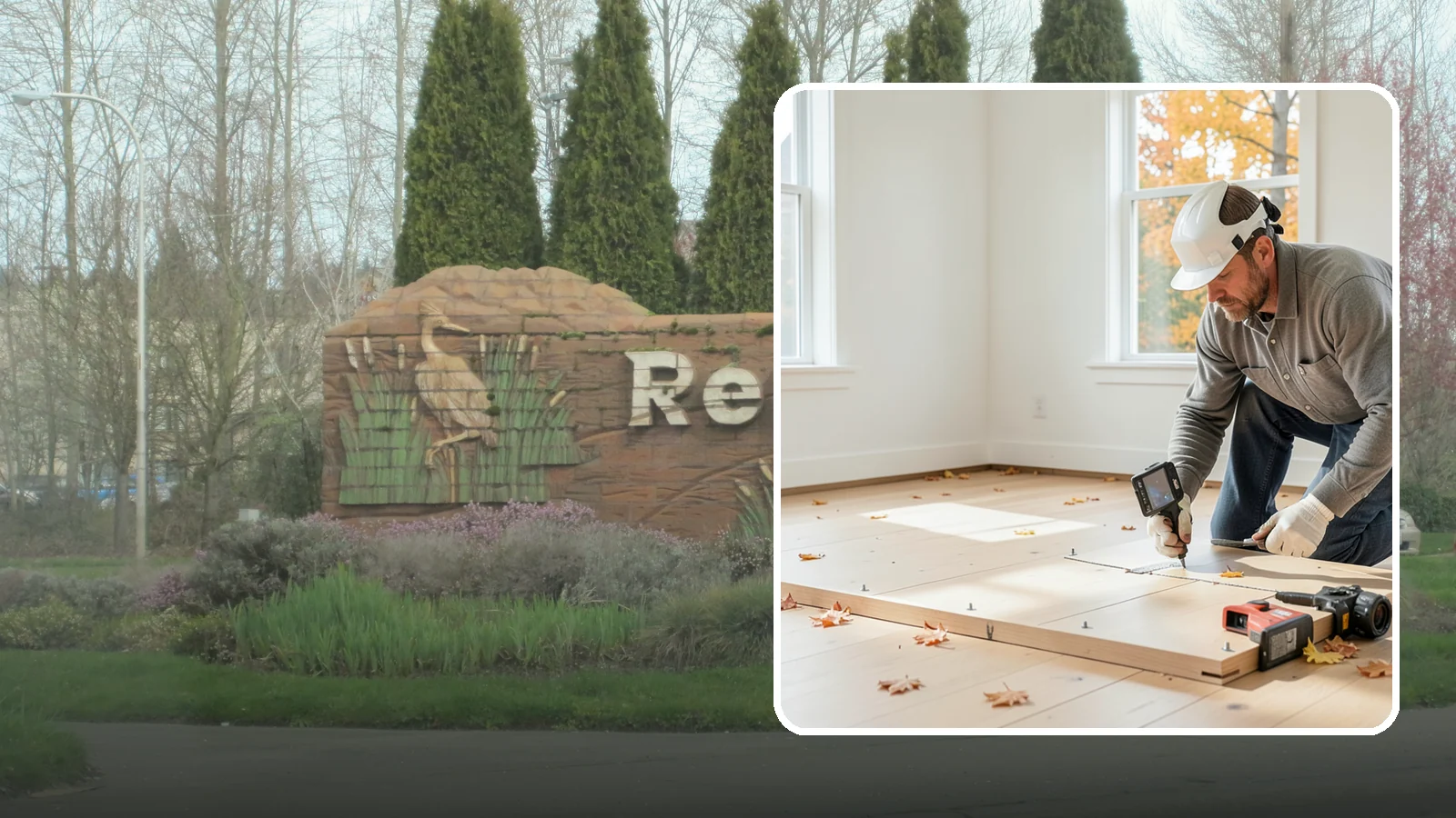 Subfloor Installation in Renton, King County, WA - We glue and fasten a flat, squeak-free subfloor deck that becomes the base for every finished floor above.