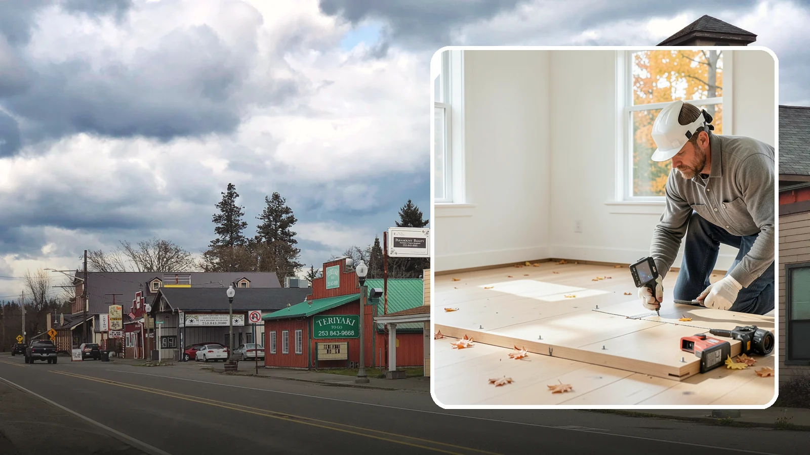 Subfloor Installation in Roy, Pierce County, WA - We glue and fasten a flat, squeak-free subfloor deck that becomes the base for every finished floor above.
