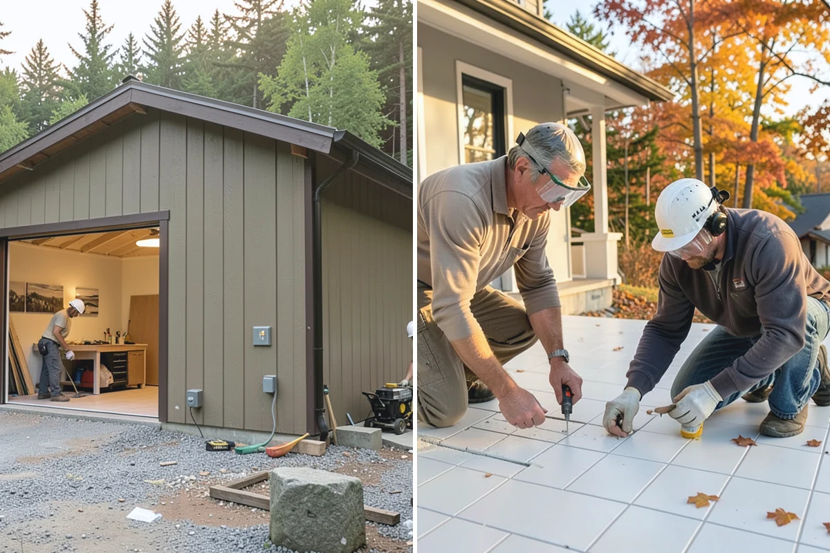 Subfloor Installation in Roy, Pierce County, WA - Inspect joist tops for level and correct any high or low spots