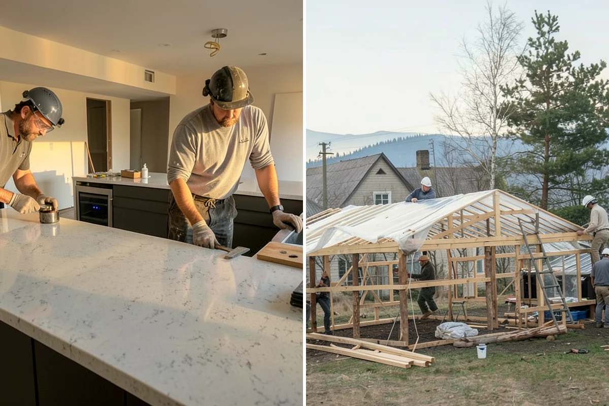 Subfloor Installation in Sedro-Woolley, Skagit County, WA - Inspect joist tops for level and correct any high or low spots