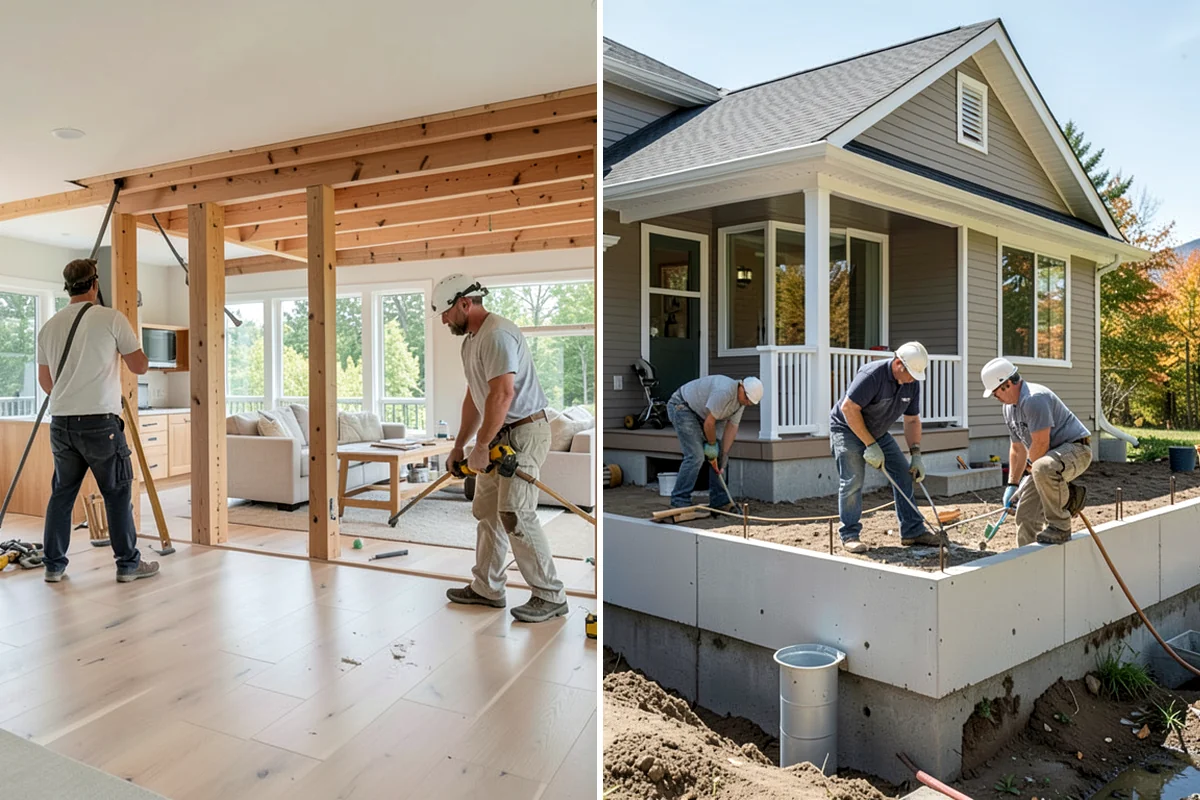 Subfloor Installation in Snoqualmie, King County, WA - Inspect joist tops for level and correct any high or low spots