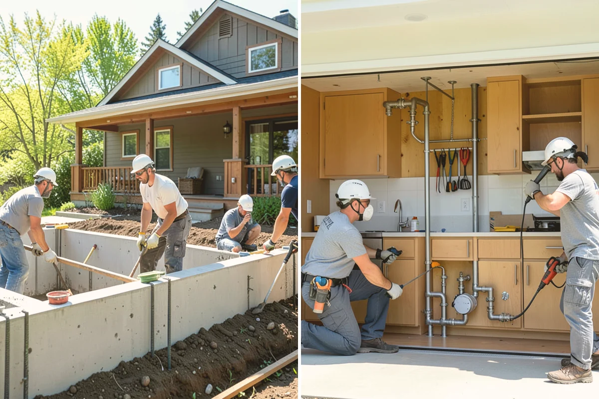 Subfloor Installation in Stanwood, Snohomish County, WA - Inspect joist tops for level and correct any high or low spots