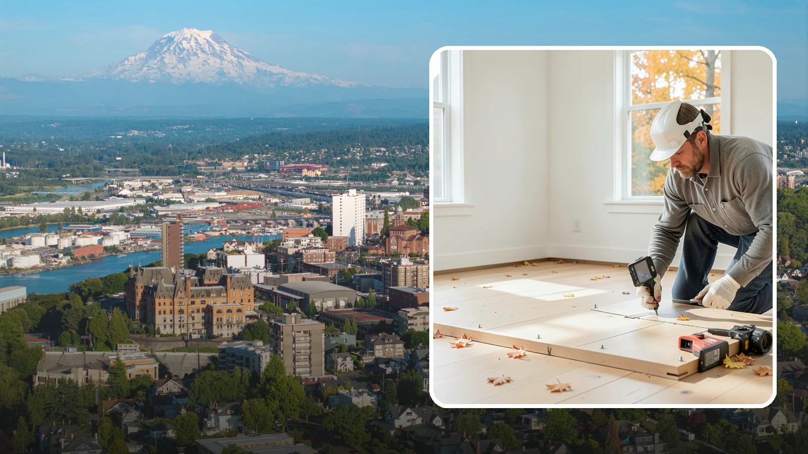 Subfloor Installation in Tacoma, Pierce County, WA - We glue and fasten a flat, squeak-free subfloor deck that becomes the base for every finished floor above.