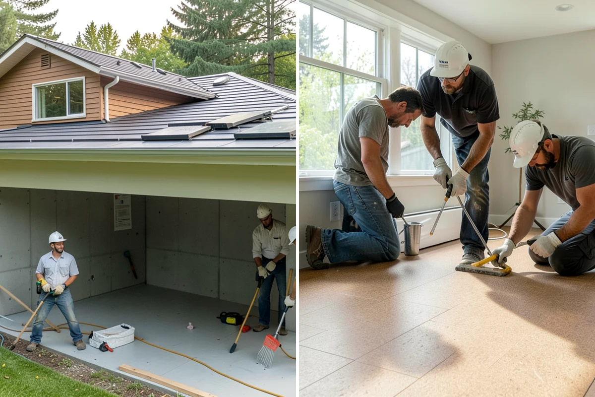 Subfloor Repair in Arlington, Snohomish County, WA - Locate and expose the damaged section