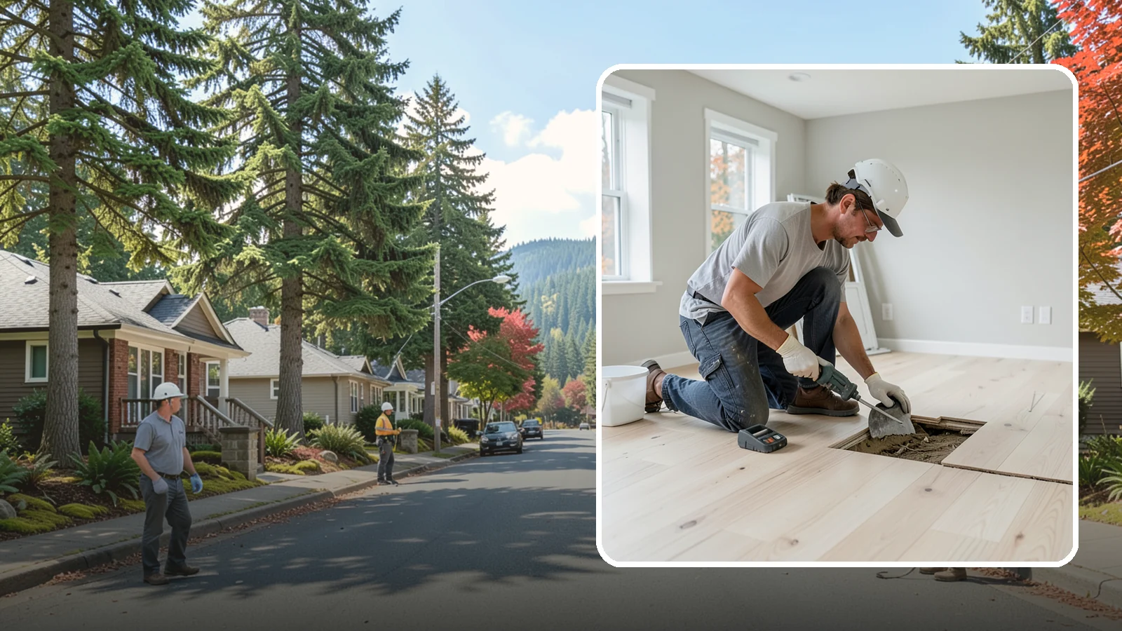 Subfloor Repair in Hunts Point, King County, WA - Focused subfloor repair that reinforces weak, damaged sections while preserving the sound flooring around them.