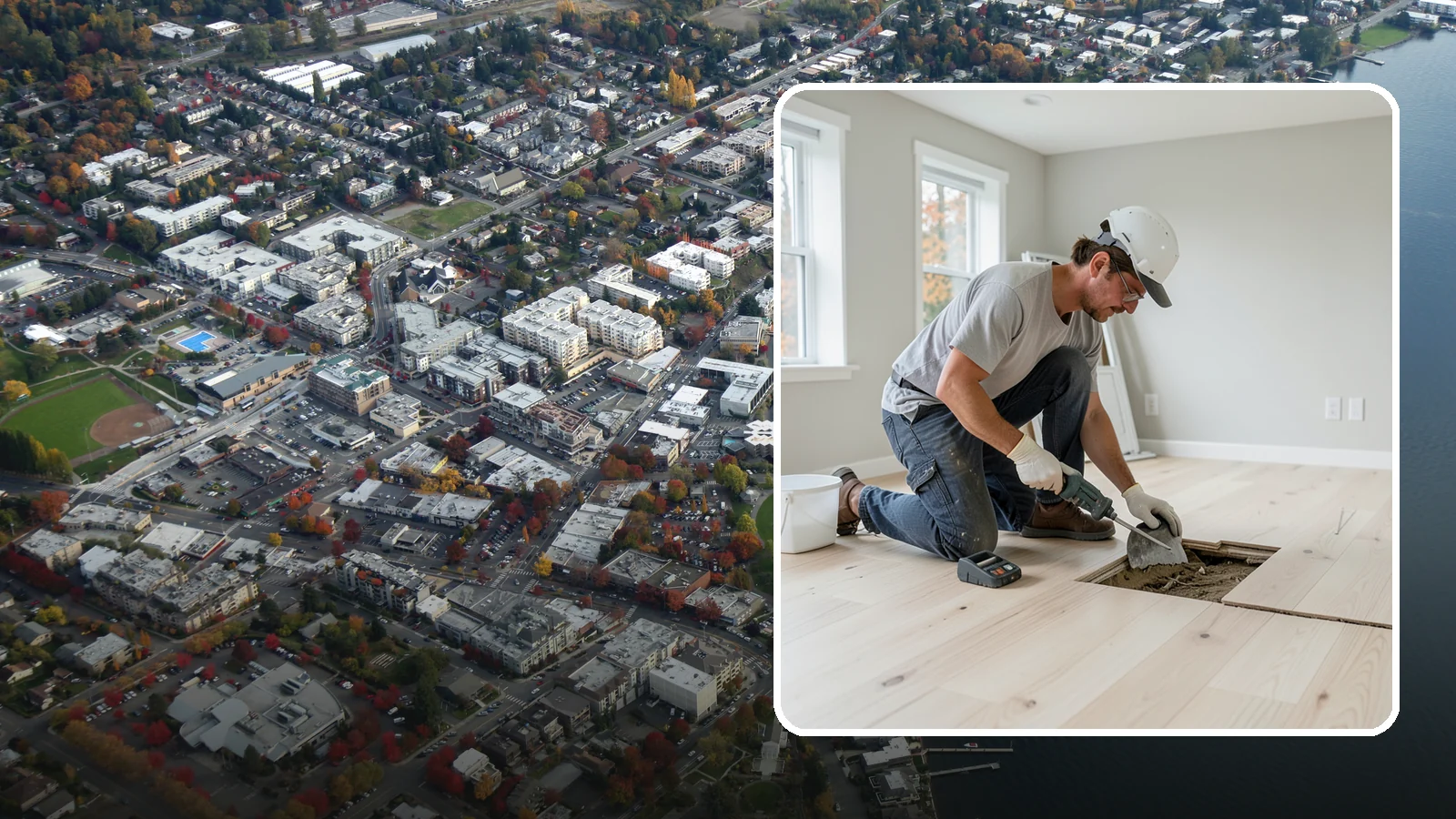 Subfloor Repair in Kirkland, King County, WA - Focused subfloor repair that reinforces weak, damaged sections while preserving the sound flooring around them.