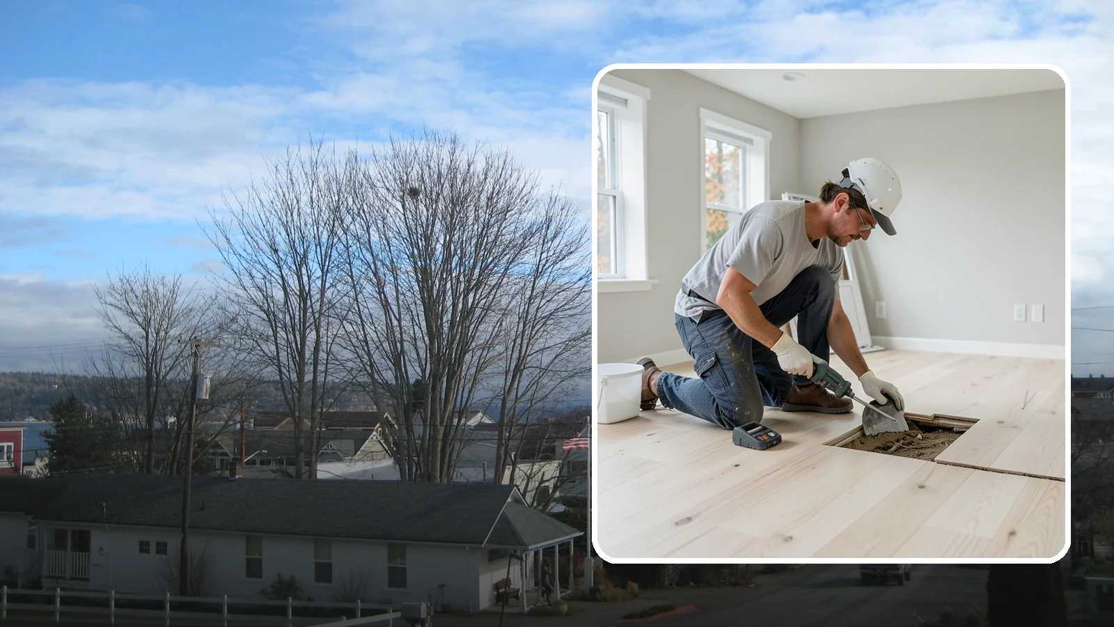 Subfloor Repair in Langley, Island County, WA - Focused subfloor repair that reinforces weak, damaged sections while preserving the sound flooring around them.