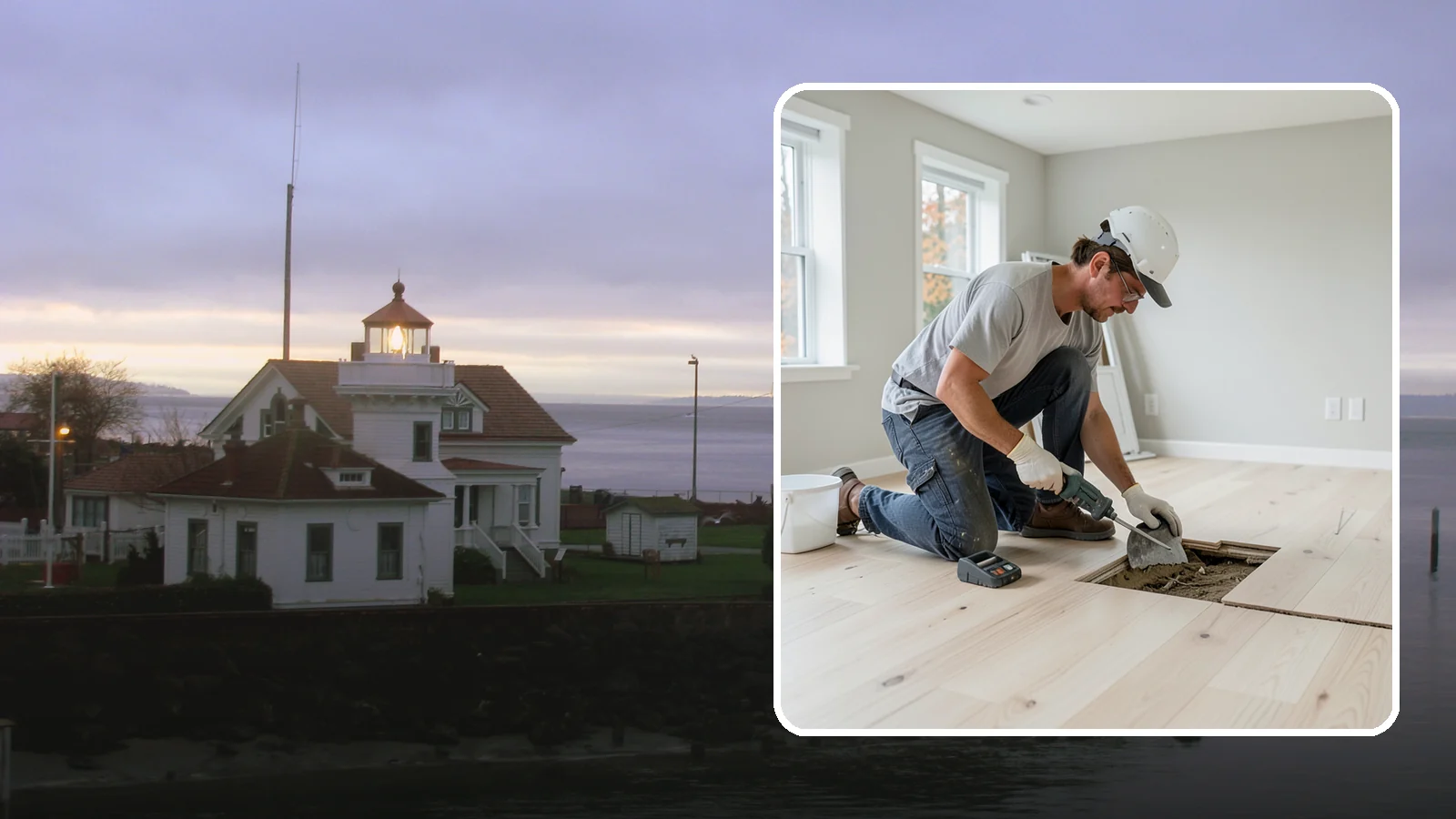 Subfloor Repair in Mukilteo, Snohomish County, WA - Focused subfloor repair that reinforces weak, damaged sections while preserving the sound flooring around them.