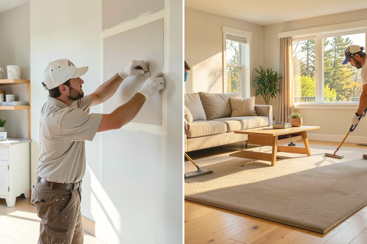 Subfloor Repair in North Bend, King County, WA - Locate and expose the damaged section