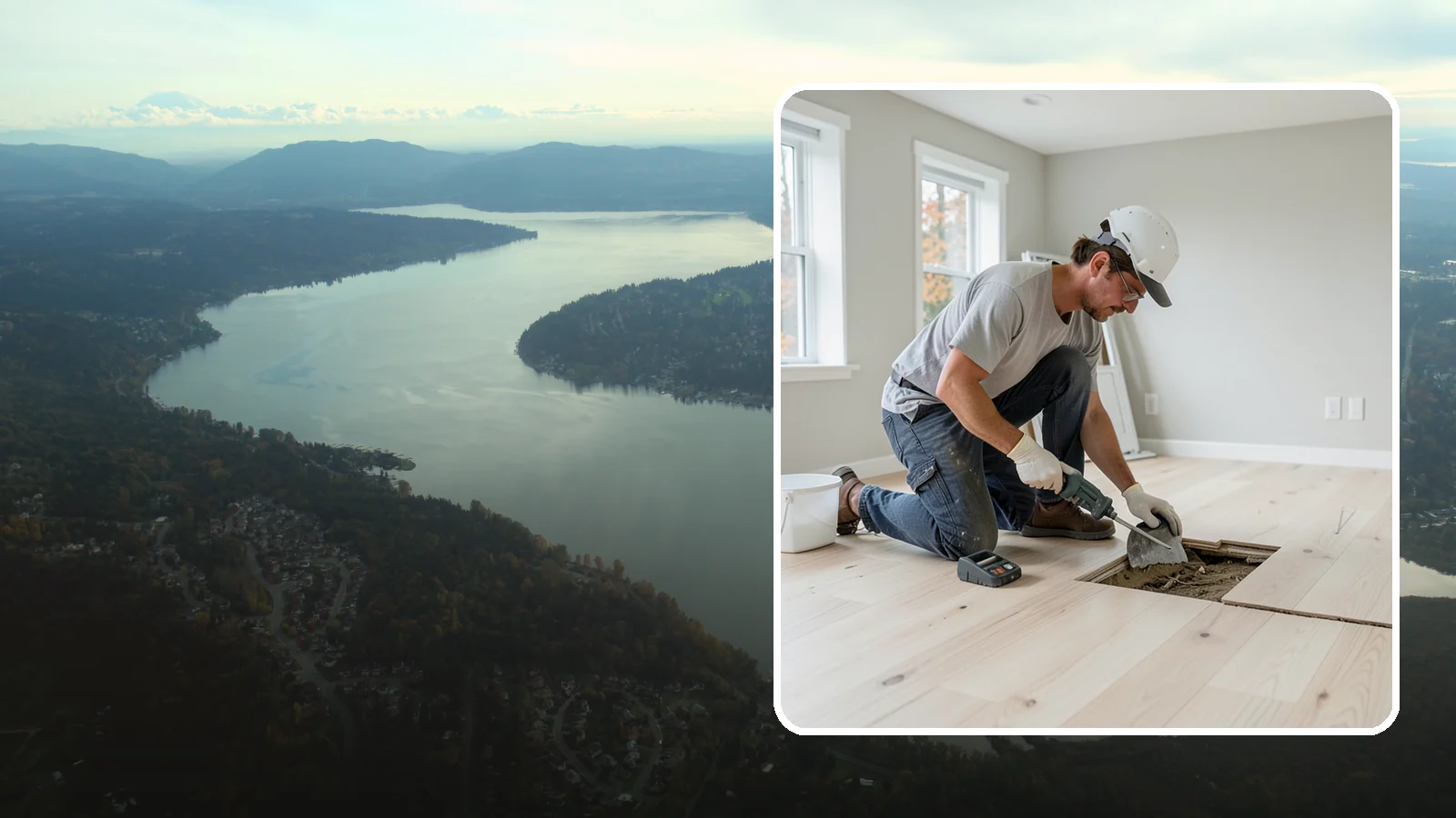 Subfloor Repair in Sammamish, King County, WA - Focused subfloor repair that reinforces weak, damaged sections while preserving the sound flooring around them.