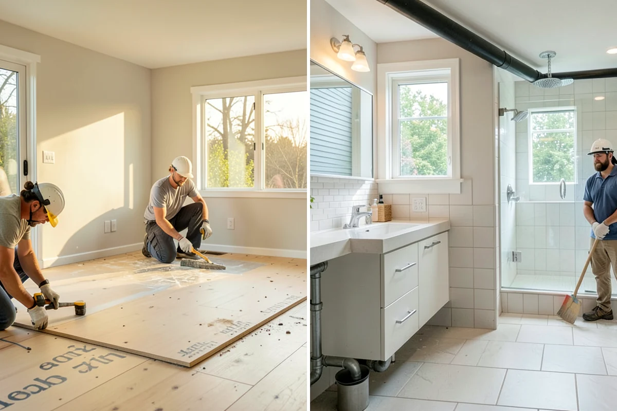 Subfloor Repair in Snoqualmie, King County, WA - Locate and expose the damaged section