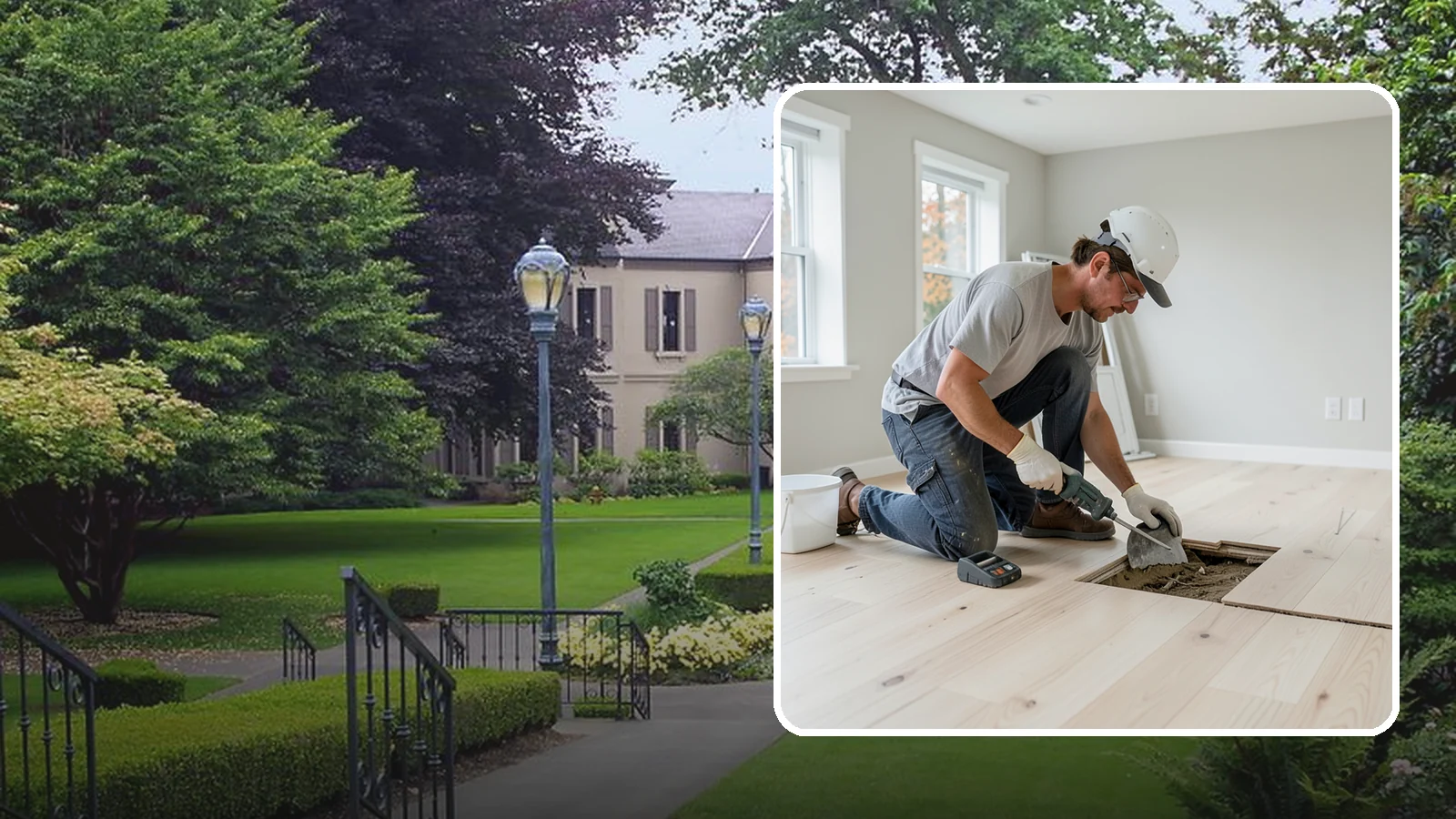Subfloor Repair in Woodinville, King County, WA - Focused subfloor repair that reinforces weak, damaged sections while preserving the sound flooring around them.