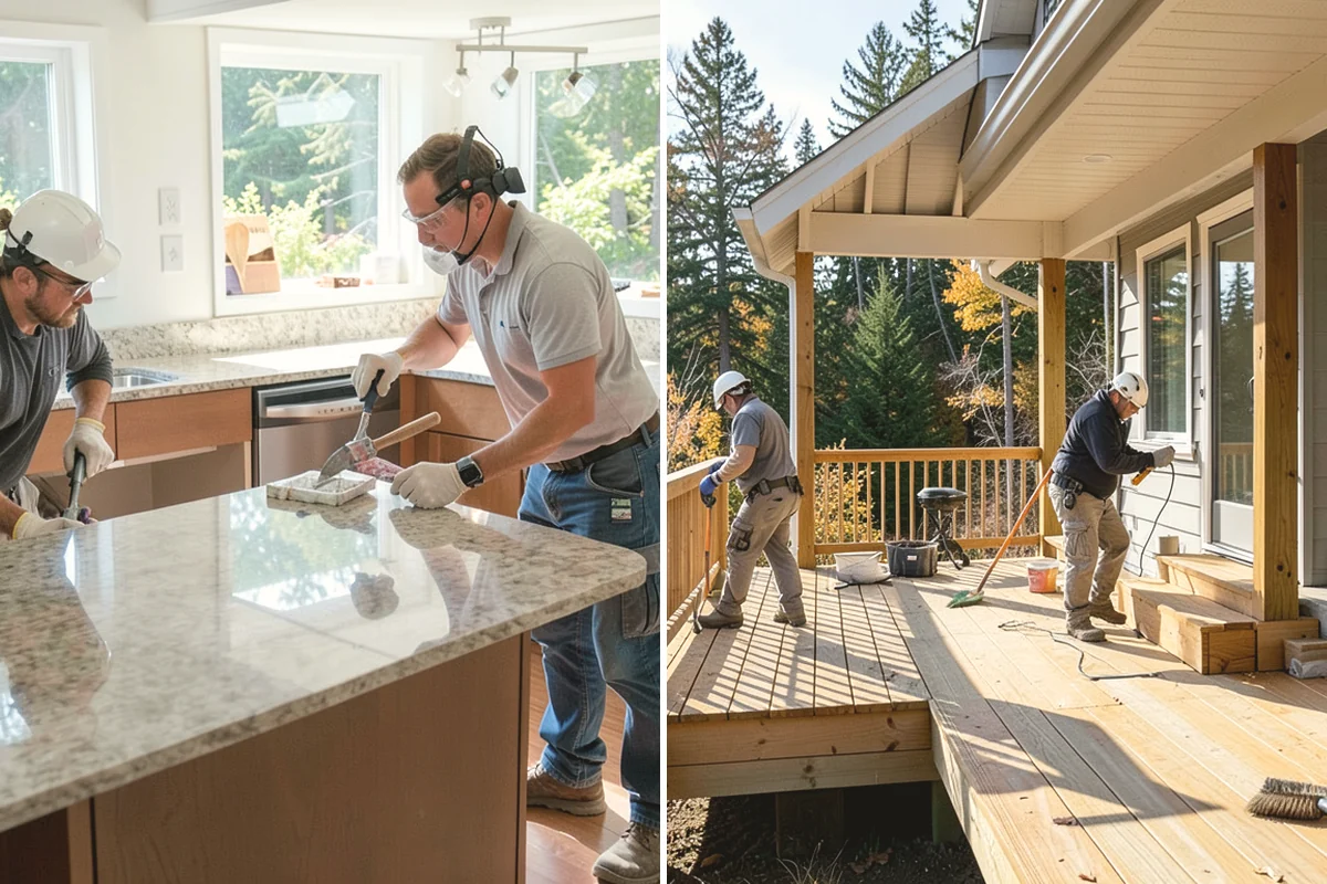 Subfloor Replacement in Carbonado, Pierce County, WA - Remove damaged subfloor and inspect joists