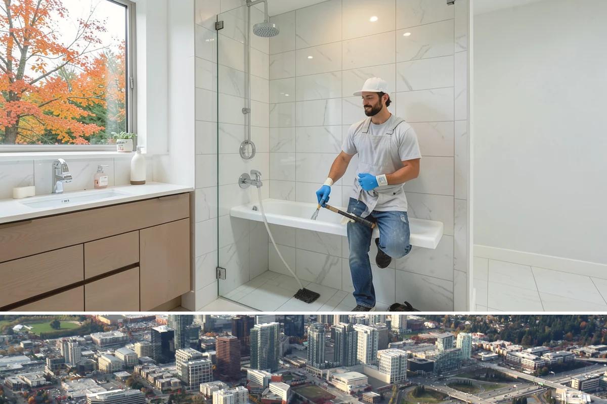 Subway Tile Installation in Bellevue, King County, WA - As an interior finish, subway tiling can be scheduled comfortably in any season.