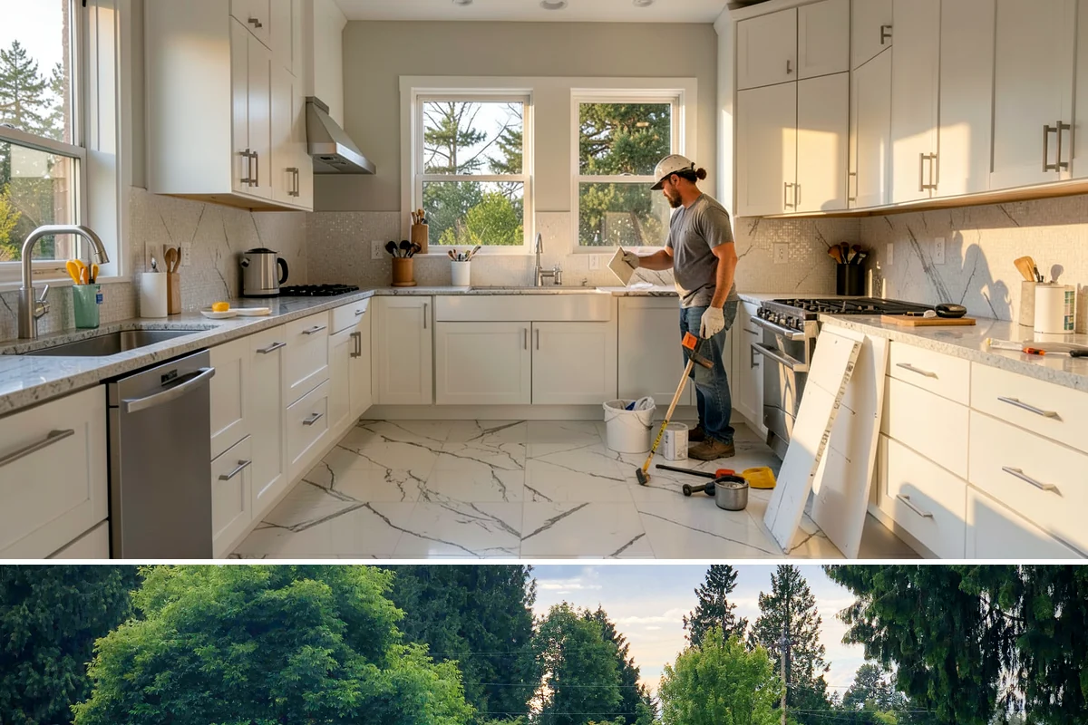 Subway Tile Installation in Bonney Lake, Pierce County, WA - As an interior finish, subway tiling can be scheduled comfortably in any season.