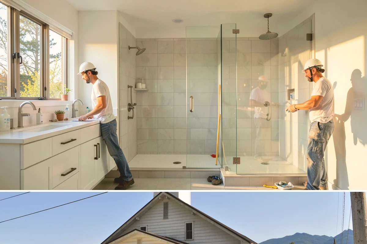 Subway Tile Installation in Concrete, Skagit County, WA - As an interior finish, subway tiling can be scheduled comfortably in any season.